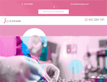 Tablet Screenshot of cancerdemama.com.mx